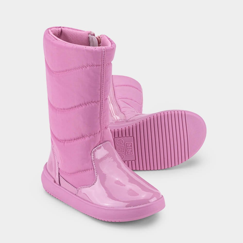 Bota Infantil Cano Longo Bibi Urban Basic Drop Rosa Rosa 4