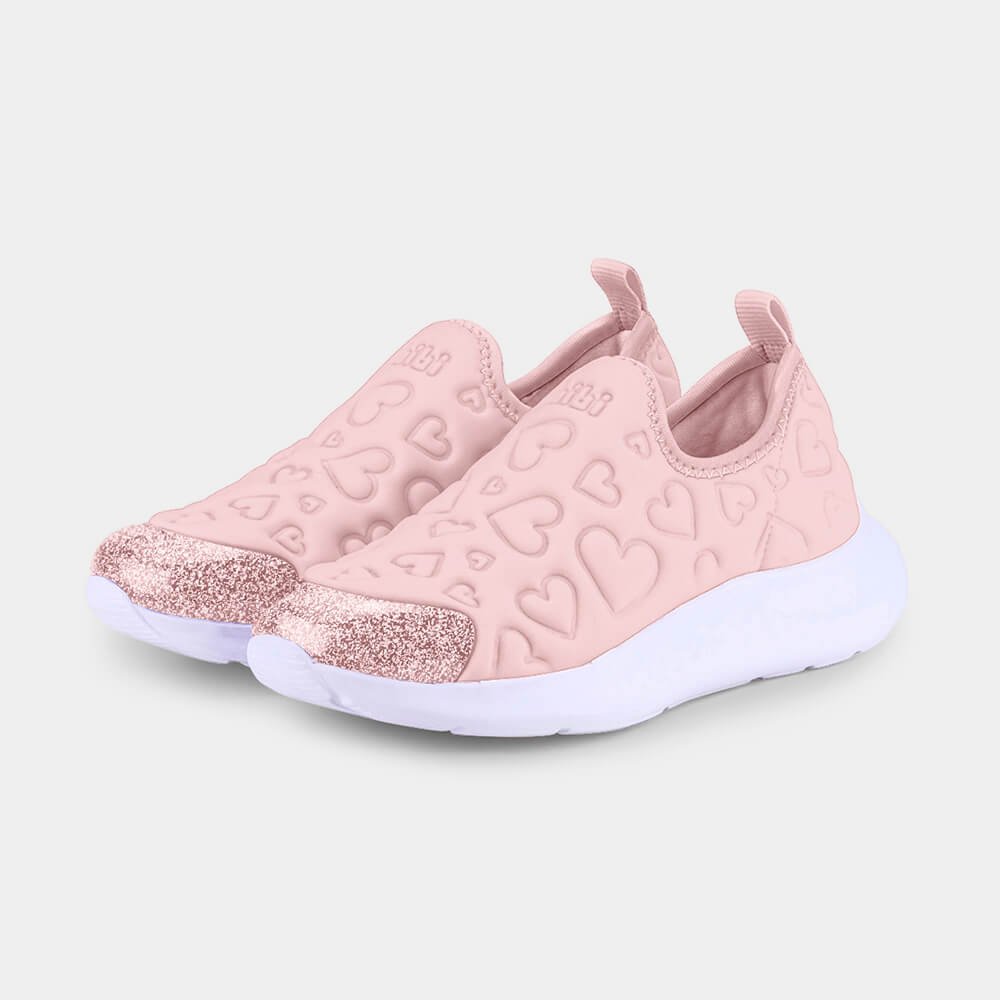 Tênis Infantil Bibi Action Rosa de Coração Rosa 2