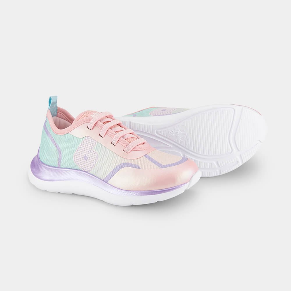 Tênis Infantil Bibi Action Rosa com Lilás Rosa 3