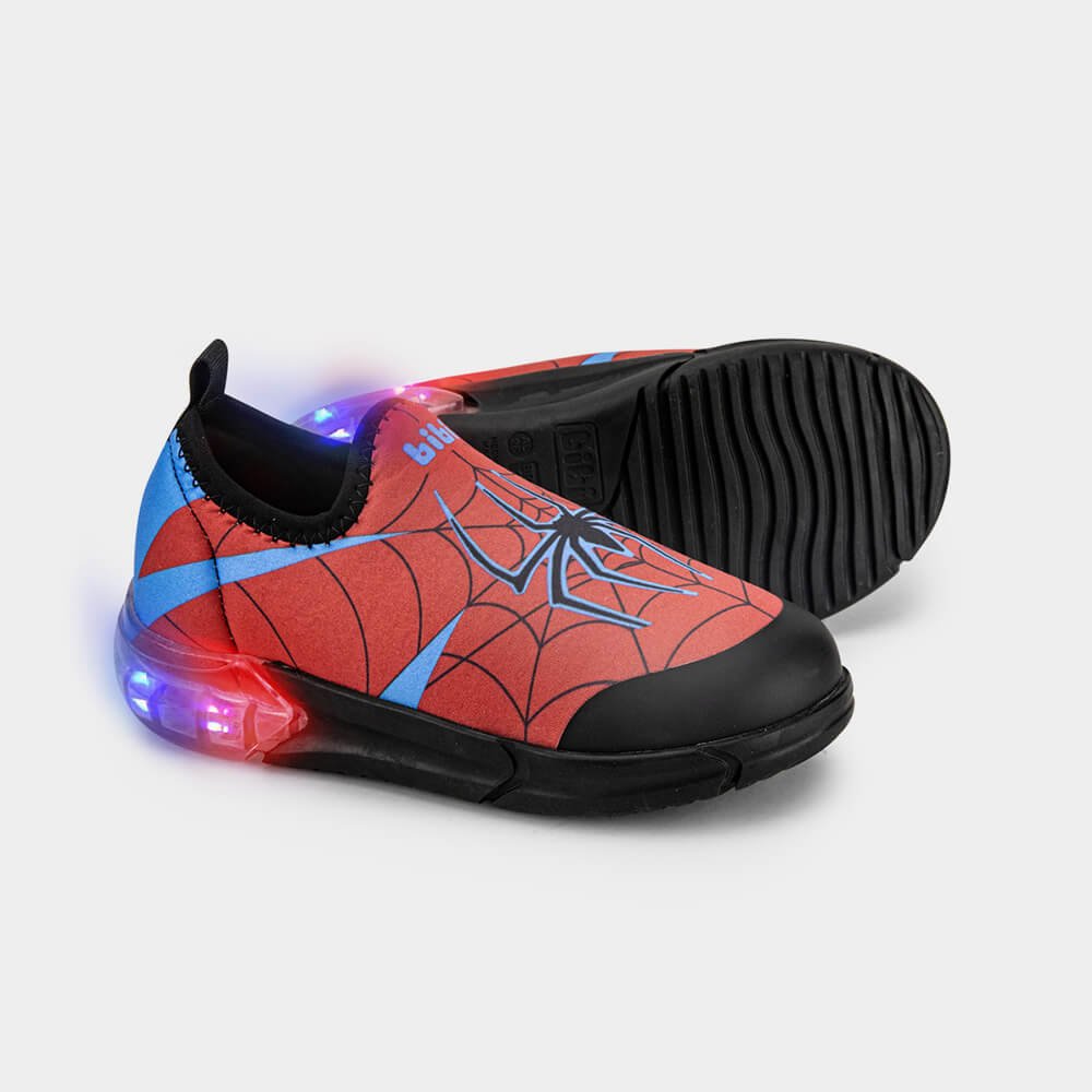 Tênis Infantil Bibi Space Vermelho com Azul de Aranha Multicores 4