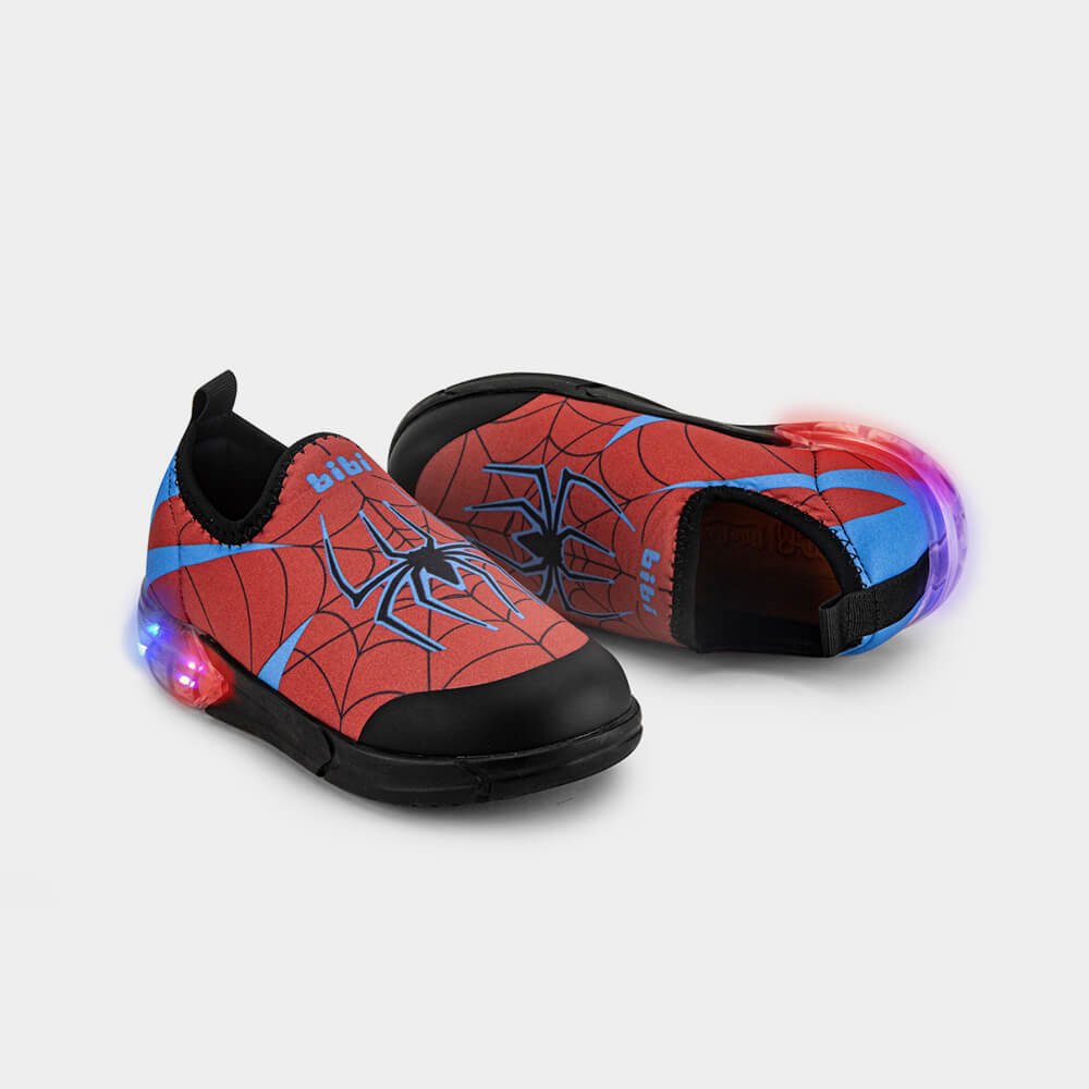 Tênis Infantil Bibi Space Vermelho com Azul de Aranha Multicores 3