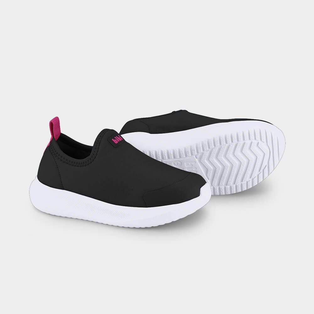 Tênis Infantil Bibi Flash Preto com Rosa Preto 3