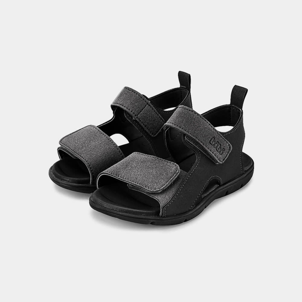 Sandália Infantil Bibi Basic Sandals Kids Preta com Grafite Preto 2