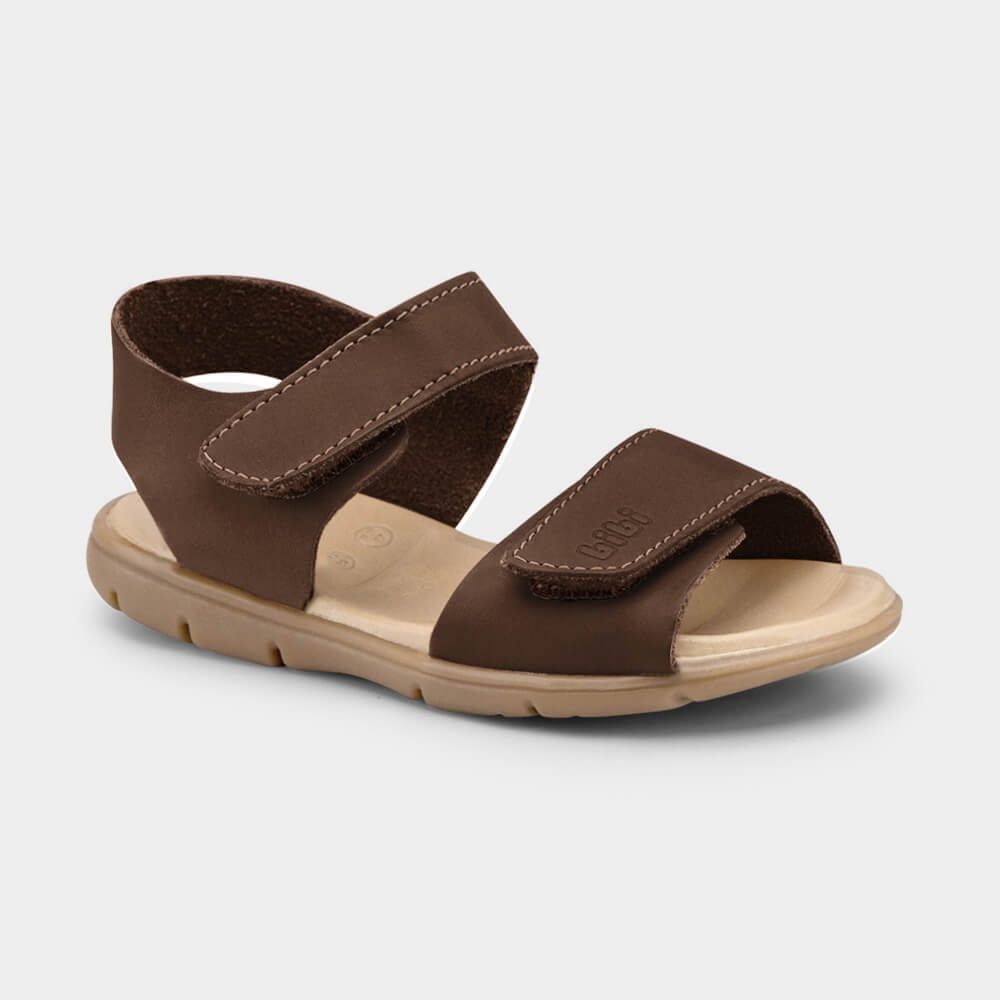 Sandália Infantil Bibi Basic Sandals Kids Marrom Marrom Escuro 1