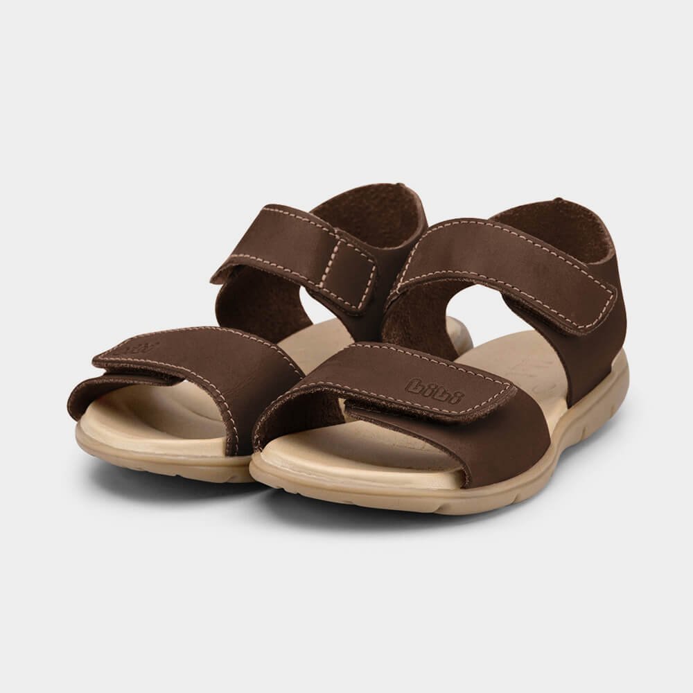 Sandália Infantil Bibi Basic Sandals Kids Marrom Marrom Escuro 2