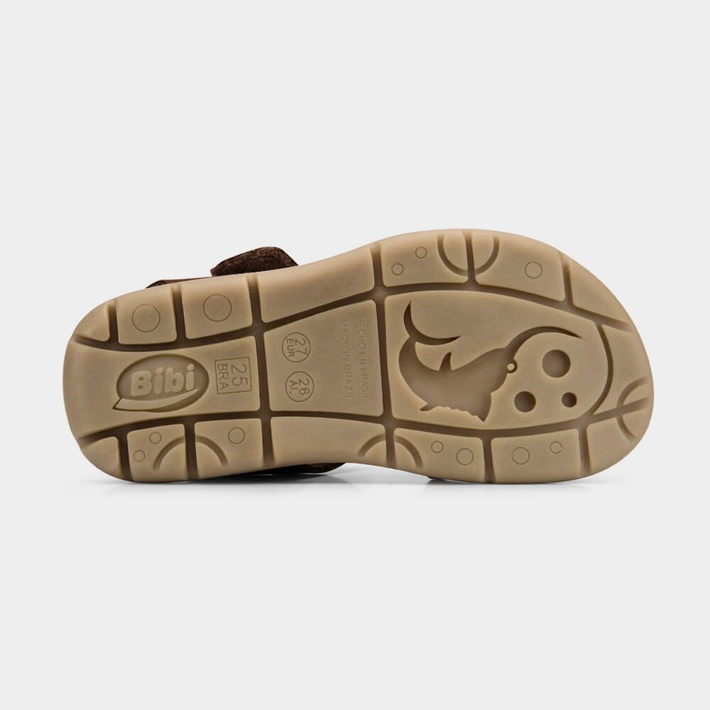 Sandália Infantil Bibi Basic Sandals Kids Marrom Marrom Escuro 3