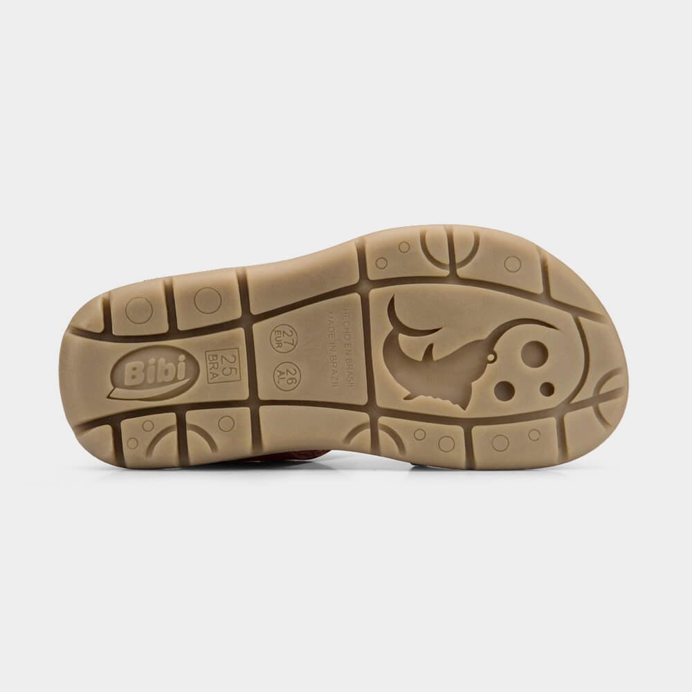 Sandália Infantil Bibi Basic Sandals Kids Marrom de Tiras Marrom 3