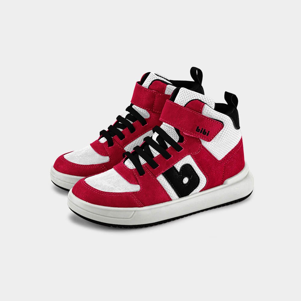 Abotinado Infantil Bibi B College Vermelho com Branco Vermelho 2