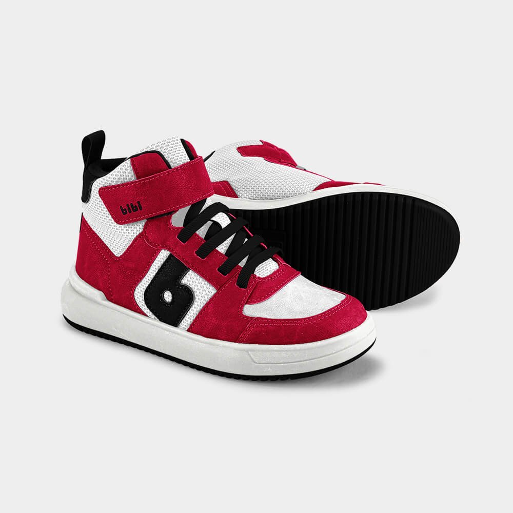 Abotinado Infantil Bibi B College Vermelho com Branco Vermelho 4