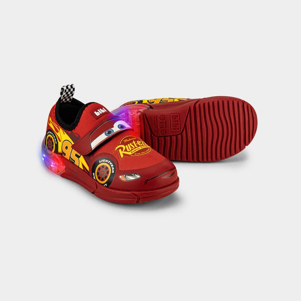 Tênis Infantil Bibi Space Relâmpago McQueen da Disney Vermelho 6