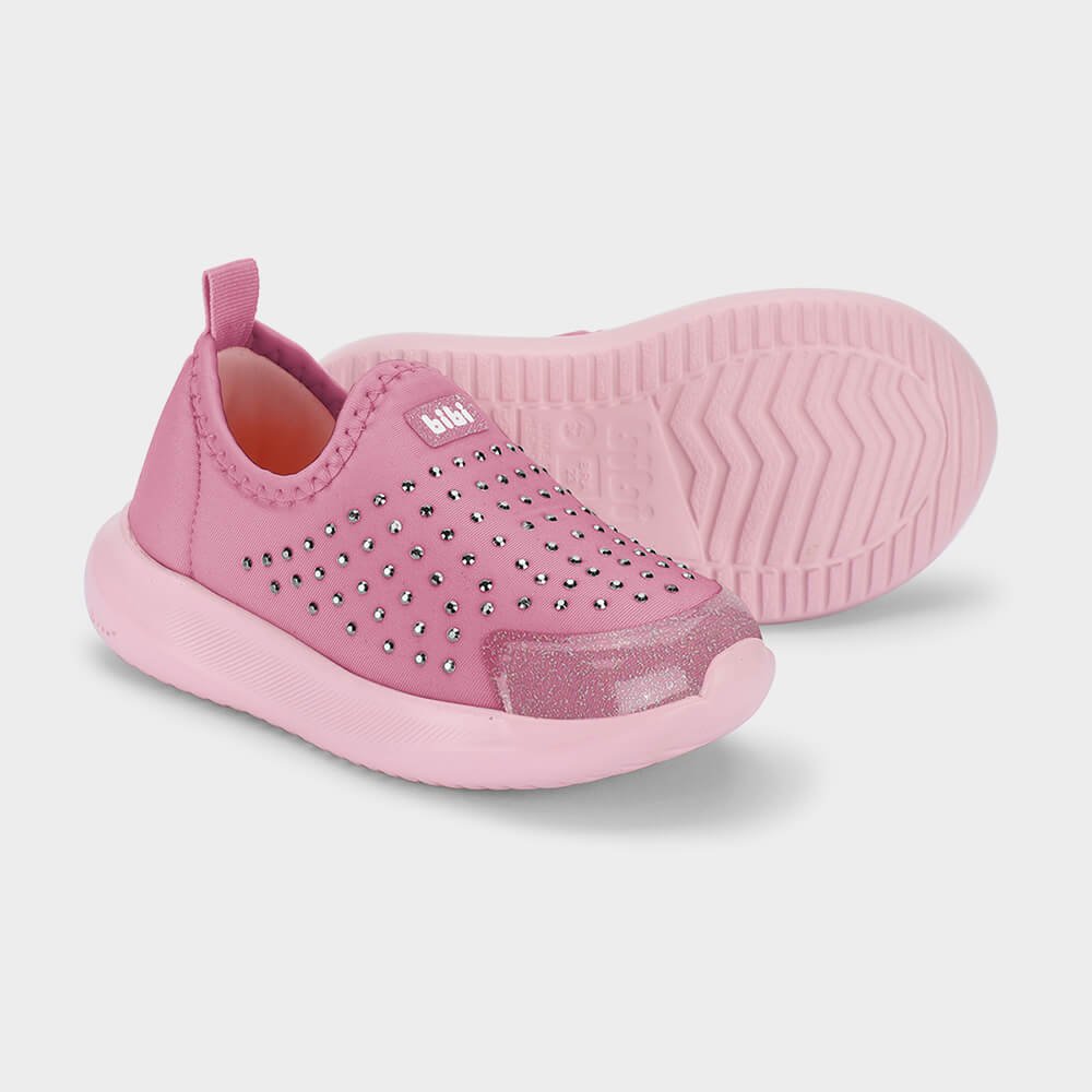 Tênis Infantil Bibi Flash Rosa com Brilho Rosa 4