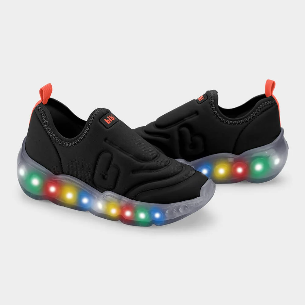 Tênis Infantil de Luz Bibi Roller Celebration 3.0 Preto Preto 3