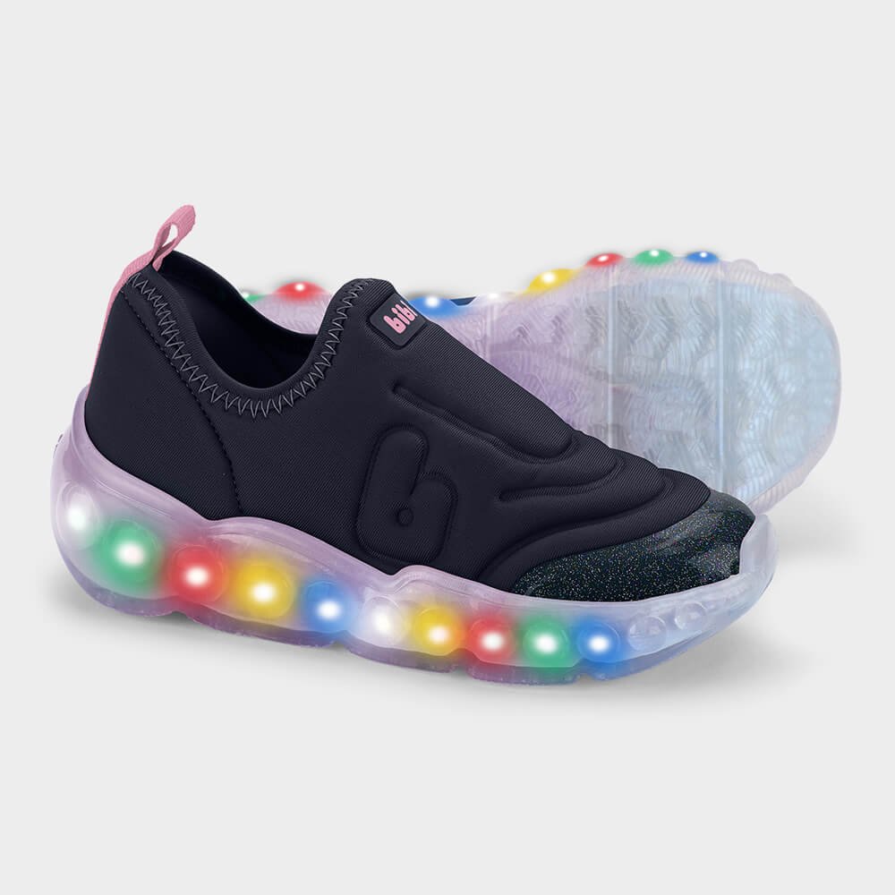 Tênis Infantil de Luz Bibi Roller Celebration 3.0 Azul Azul 4