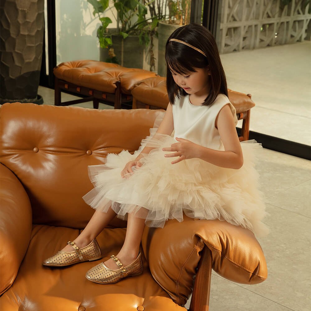 Sapatilha Infantil Bibi Ballerina Basic Dourada 1238044 Dourado 2