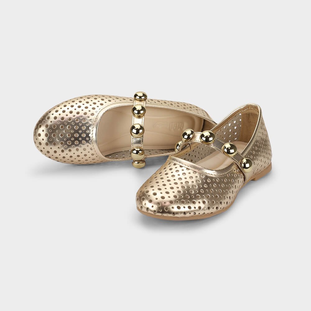 Sapatilha Infantil Bibi Ballerina Basic Dourada 1238044 Dourado 3
