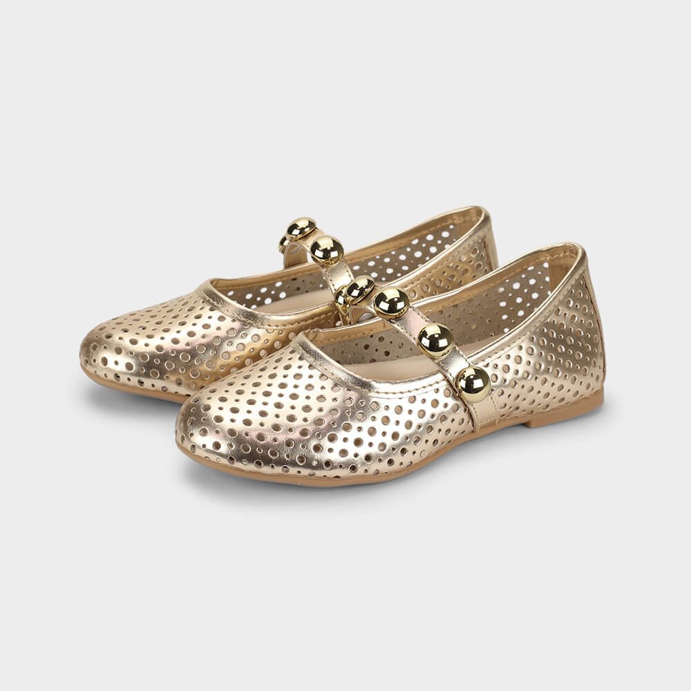 Sapatilha Infantil Bibi Ballerina Basic Dourada 1238044 Dourado 4