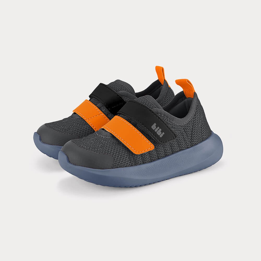 Tênis Infantil Bibi Flash Cinza com Laranja Cinza/Laranja 2