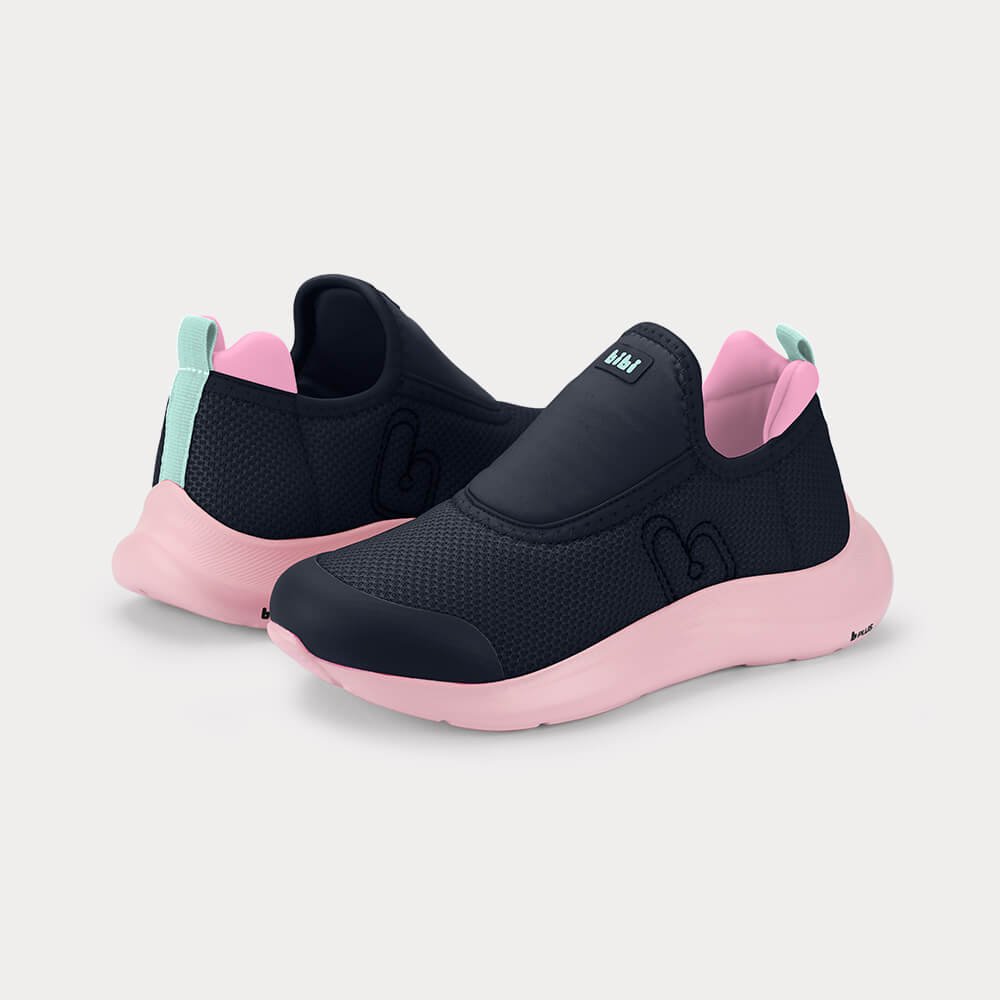 Tênis Infantil Bibi Action Azul Marinho com Rosa Azul Marinho/Rosa 3
