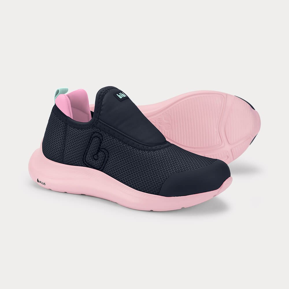 Tênis Infantil Bibi Action Azul Marinho com Rosa Azul Marinho/Rosa 4