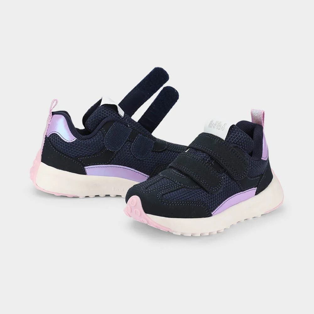 Tênis Infantil Bibi Jogging Kids Azul Marinho com Lilás Azul Marinho/Lilás 3