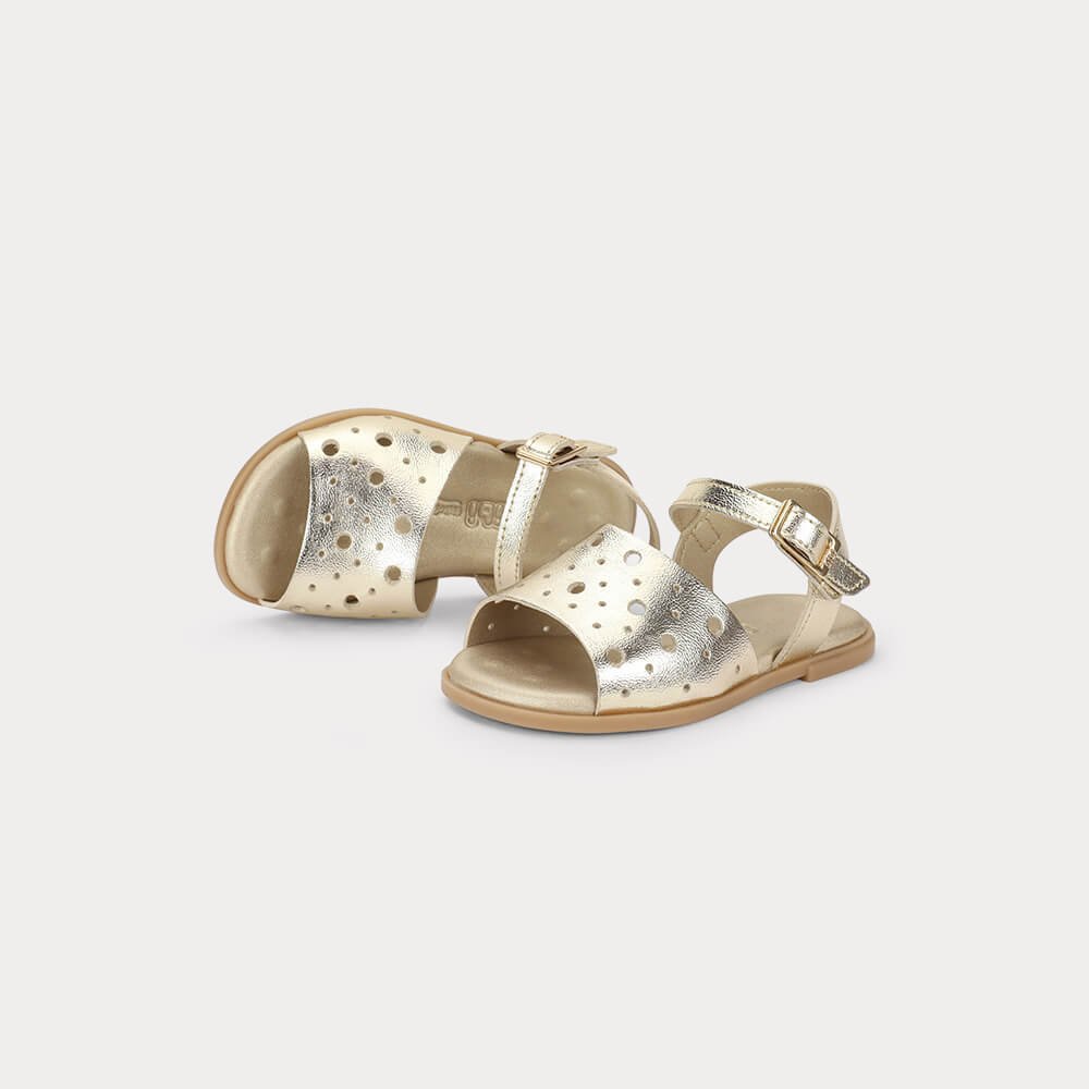 Sandália Infantil Bibi Shine Mini Dourada Dourado 3