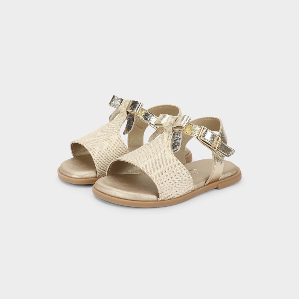 Sandália Infantil Bibi Shine Mini Dourada Dourado 2