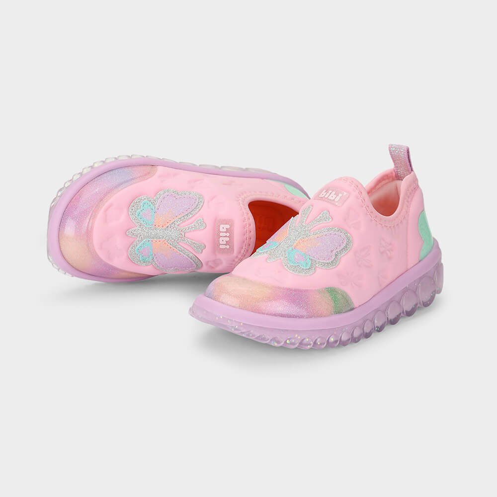 Tênis Infantil Bibi Roller Rosa de Borboleta Rosa