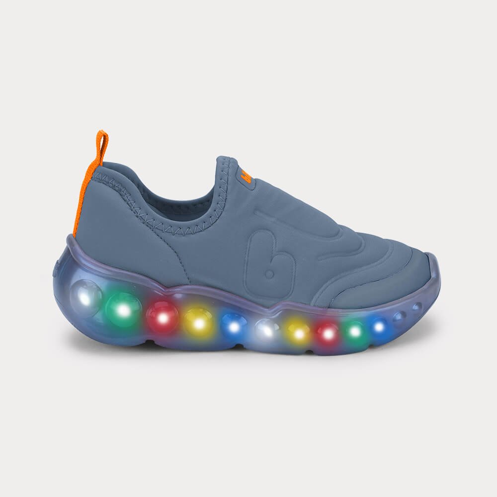 Tênis Infantil de Luz Bibi Roller Celebration 3.0 Azul