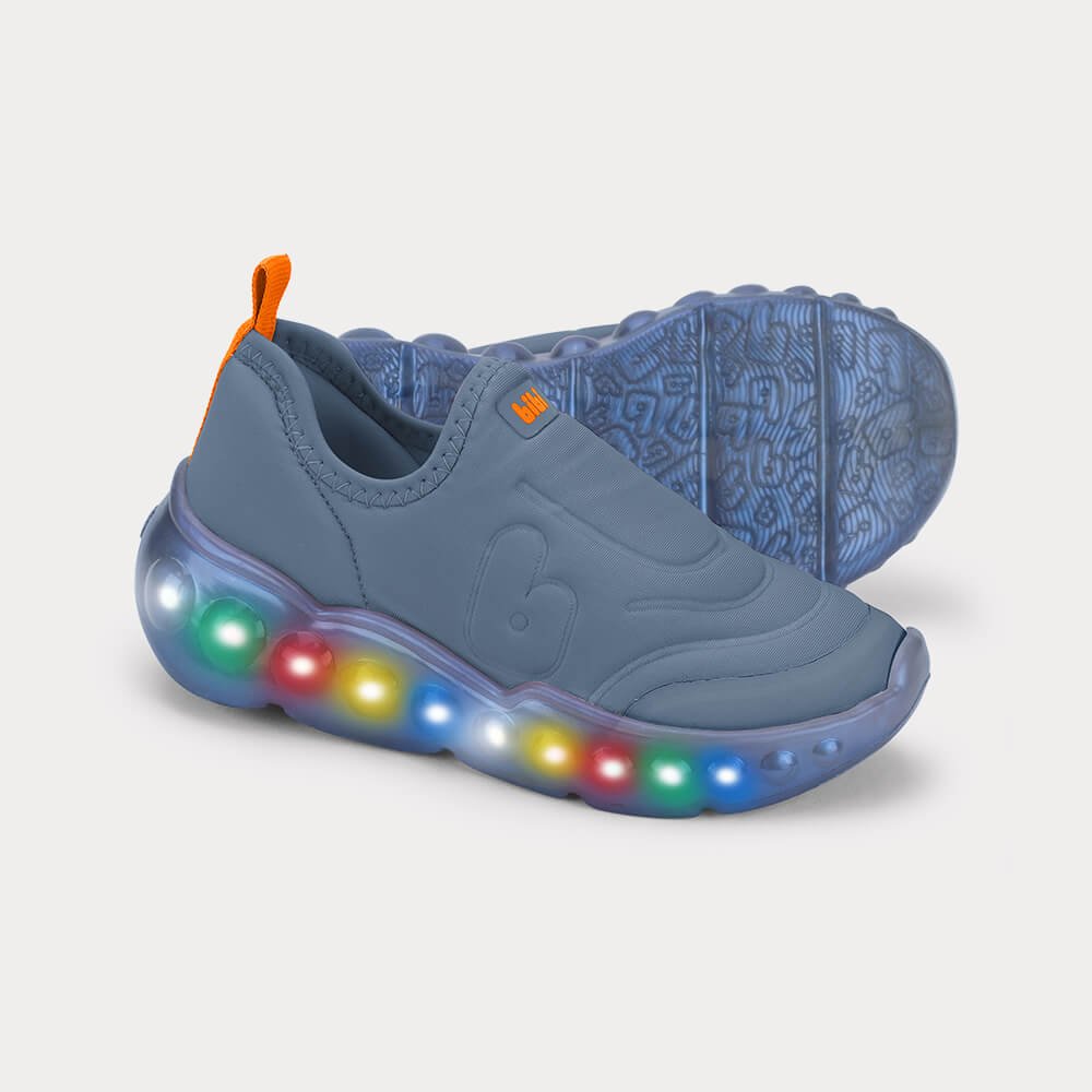 Tênis Infantil de Luz Bibi Roller Celebration 3.0 Azul Azul 3