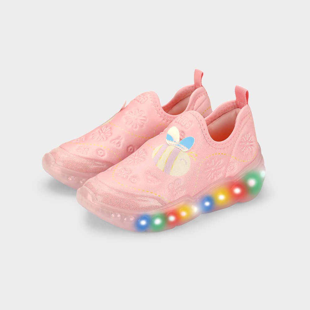 Tênis Infantil de Luz Bibi Roller Celebration 3.0 Rosa de Abelha Rosa 2