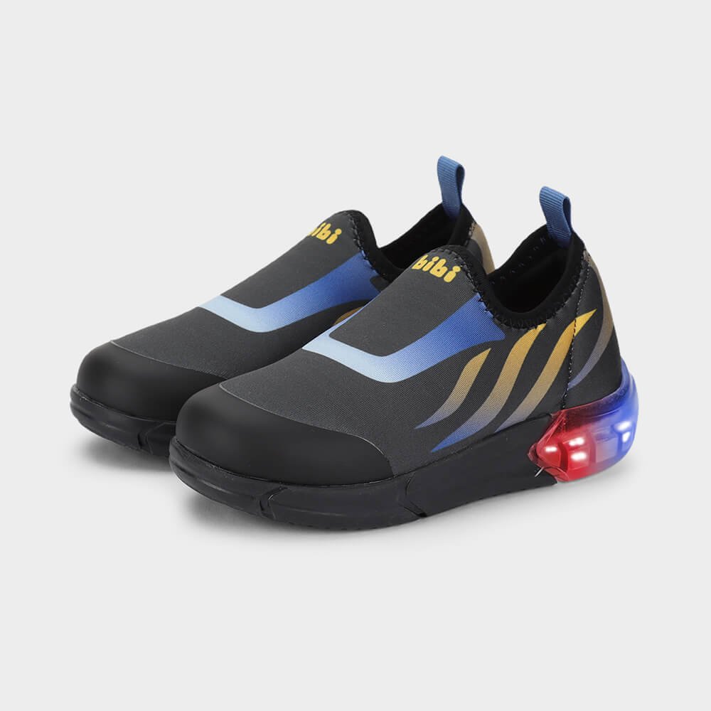Tênis Infantil Bibi Space Preto com Azul Preto 2