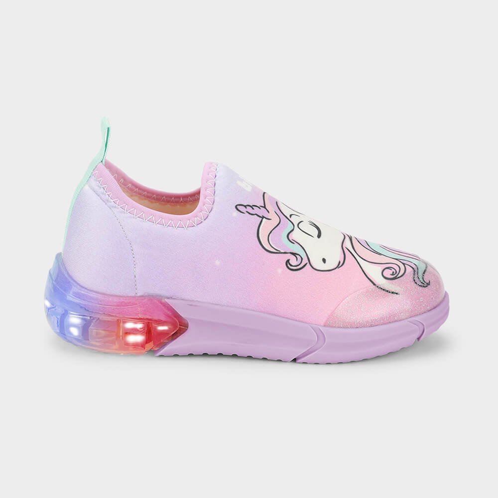 Tênis Infantil Bibi Space Rosa de Unicórnio
