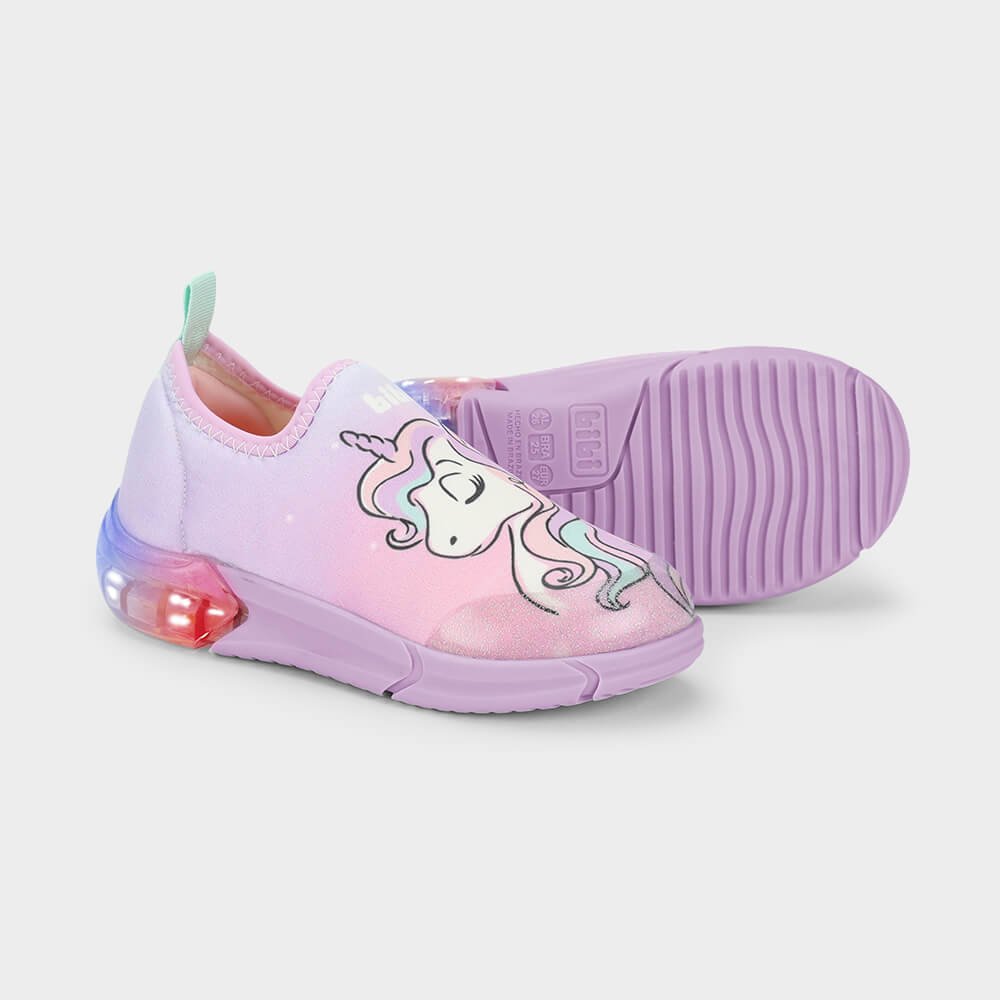 Tênis Infantil Bibi Space Rosa de Unicórnio Rosa 4