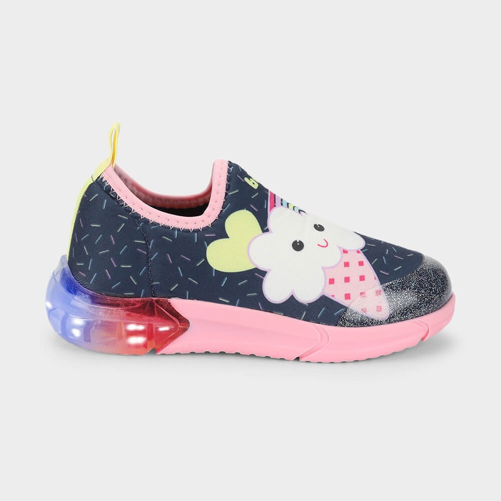 Tênis Infantil Bibi Space Azul Marinho e Rosa de Sorvete Azul/Rosa 4