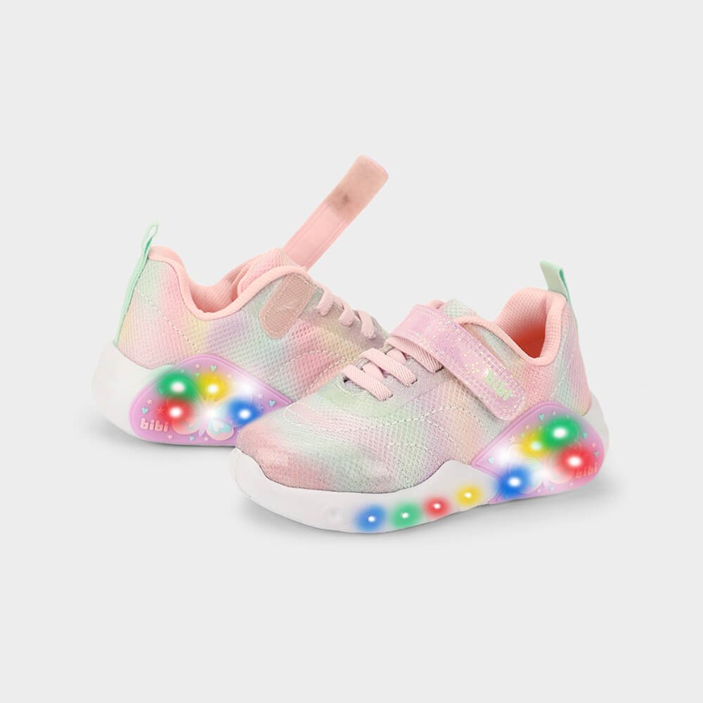 Tênis Infantil Bibi Fun Light Rosa de Borboleta Rosa 3