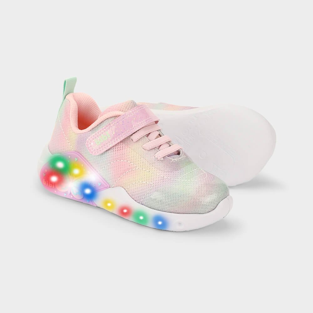 Tênis Infantil Bibi Fun Light Rosa de Borboleta Rosa 4
