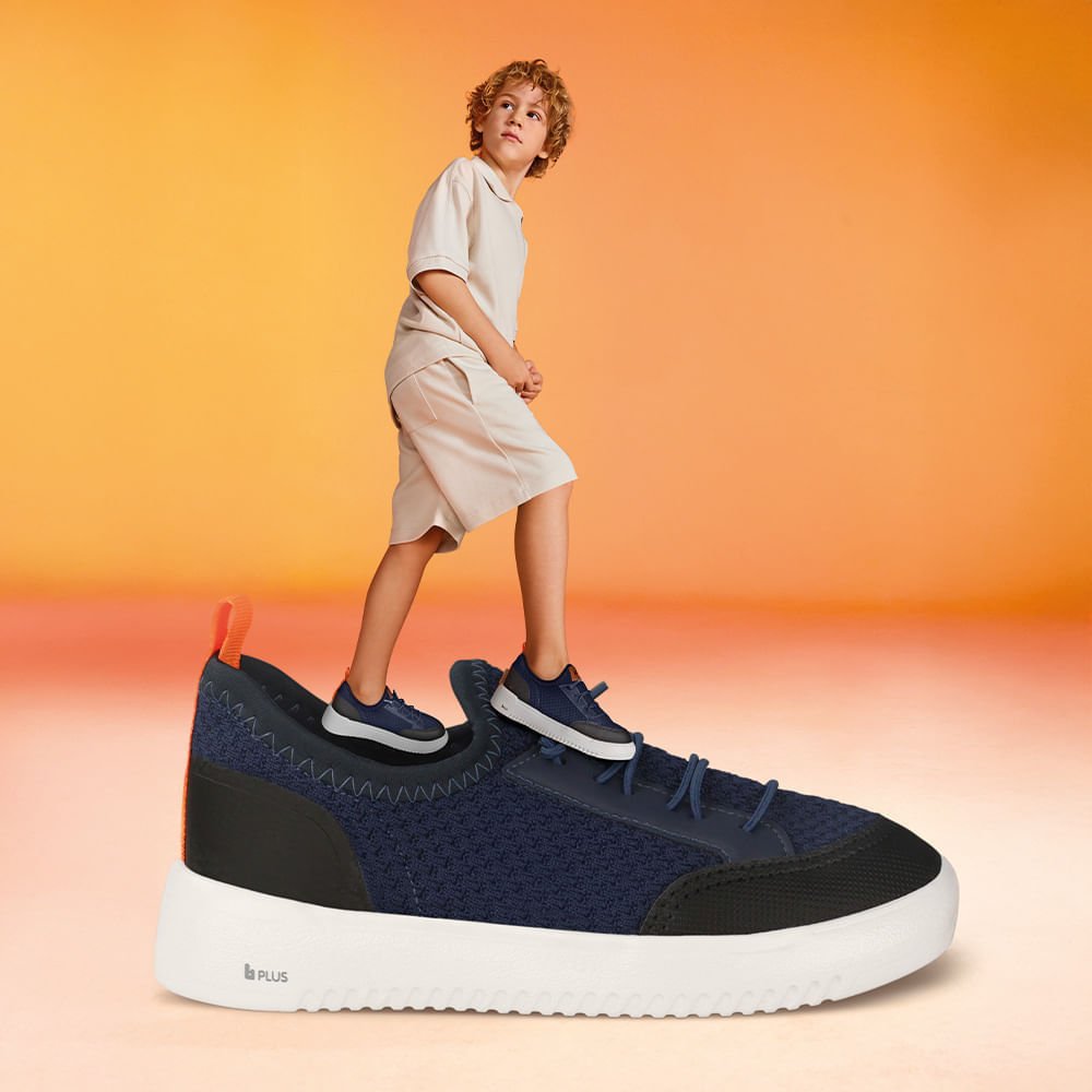 Tênis Infantil Bibi New Way Azul Marinho com Preto Azul 2