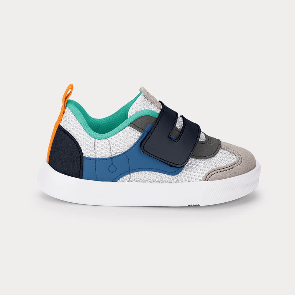 Tênis Infantil Bibi Agility Mini II Branco e Azul Branco/Azul/Cinza 1
