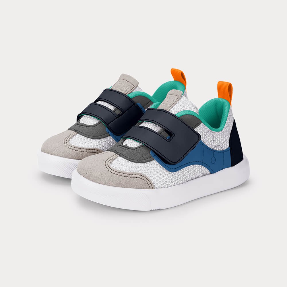 Tênis Infantil Bibi Agility Mini II Branco e Azul Branco/Azul/Cinza 2