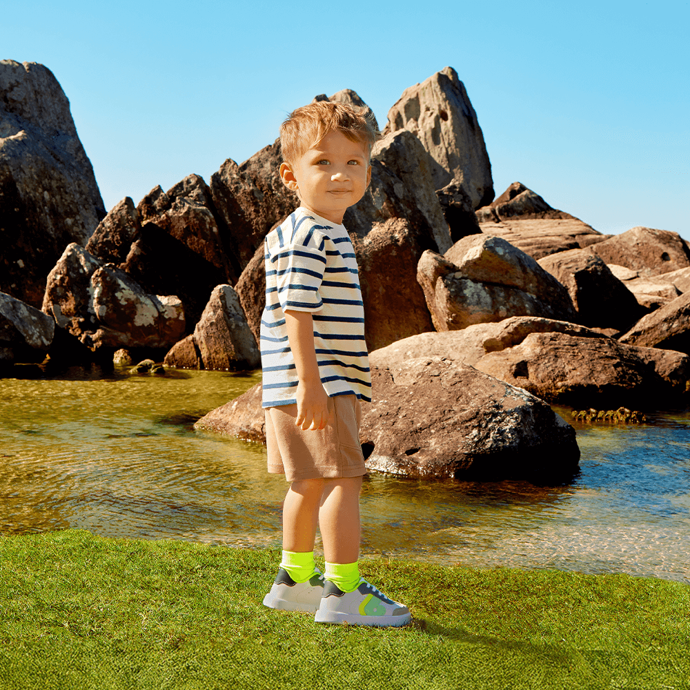 Tênis Infantil Bibi Agility Mini II Branco com Azul Branco/Azul/Amarelo 2