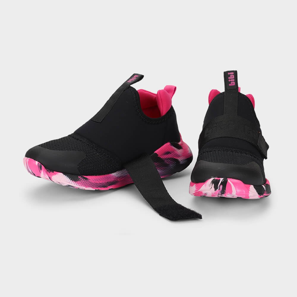 Tênis Infantil Bibi Evolution II Preto com Rosa Preto/Rosa 3