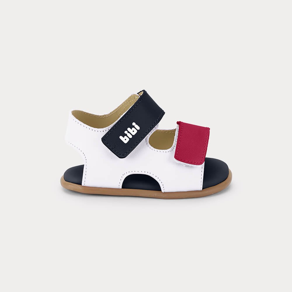 Sandália Infatil Bibi Afeto 3.0 Branca com Azul