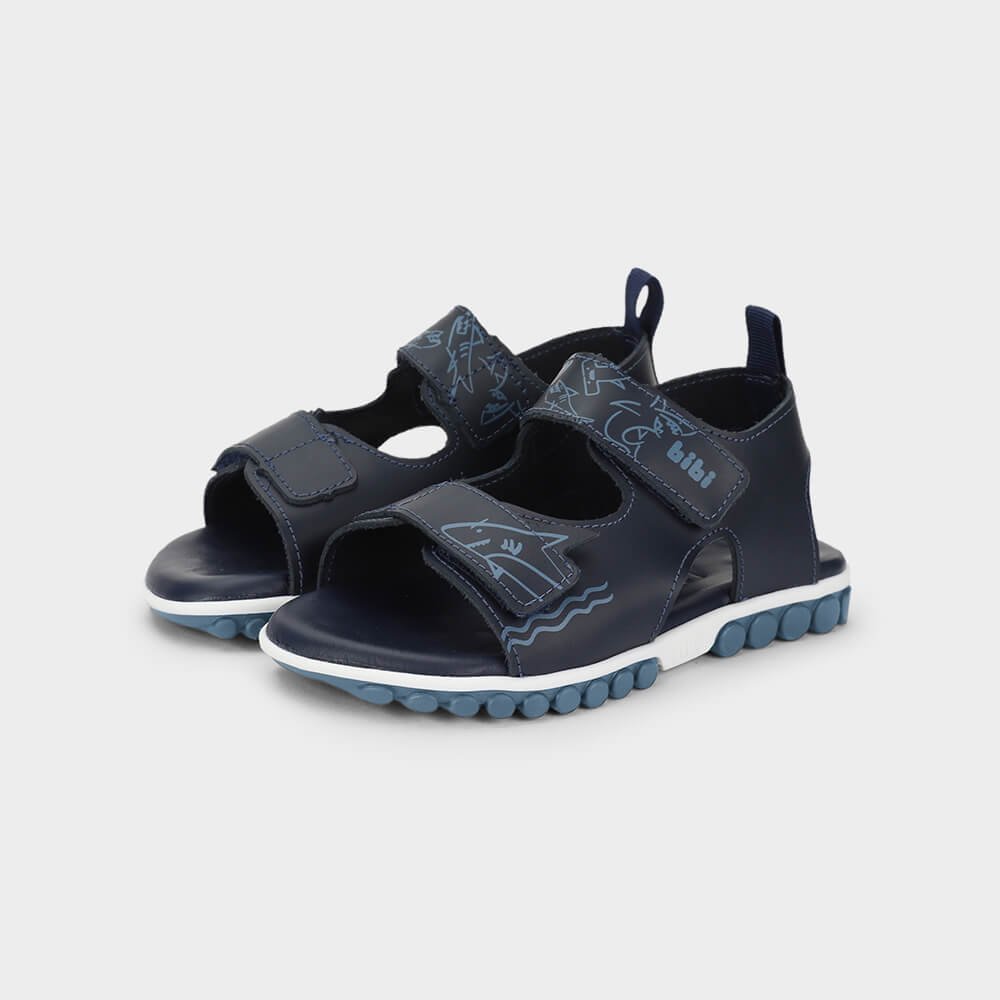 Sandália Infantil Bibi Summer Roller 2.0 Azul de Tubarão Azul Marinho 2