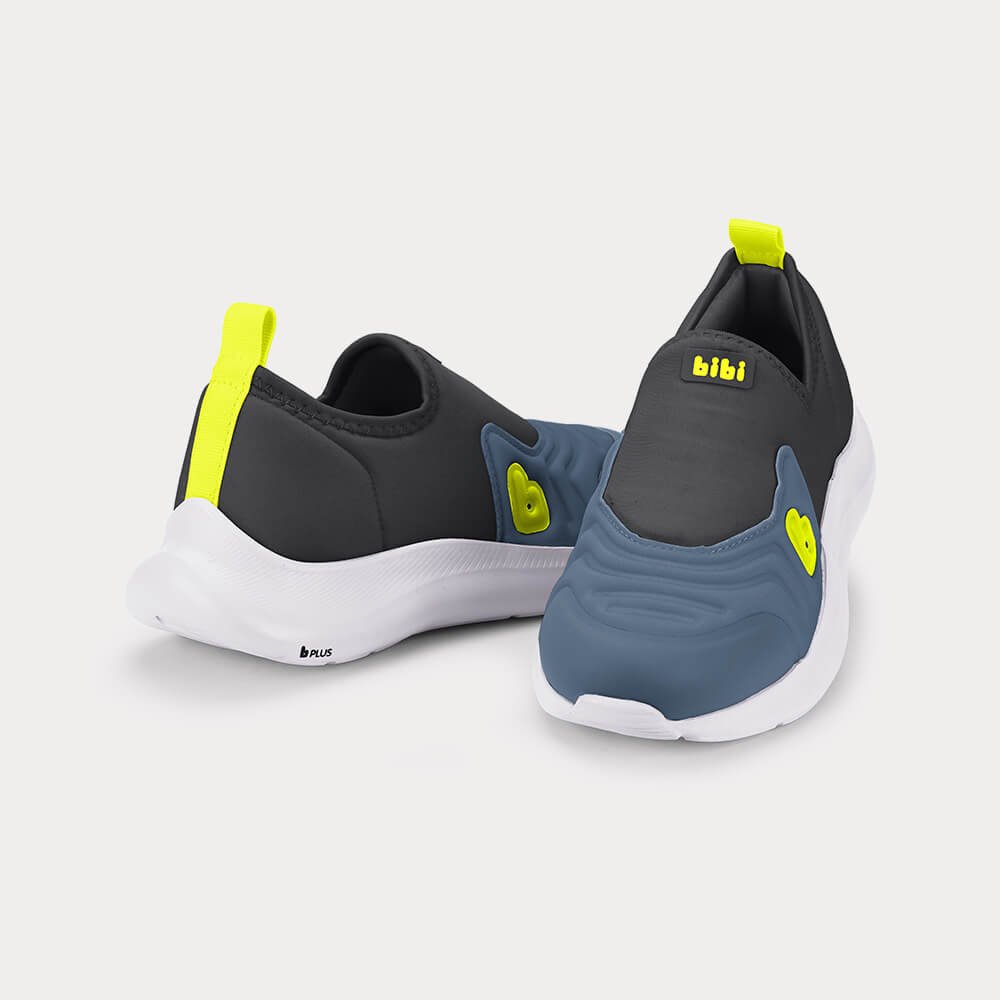 Tênis Infantil Bibi Action Cinza com Azul Cinza/Azul/Verde 3