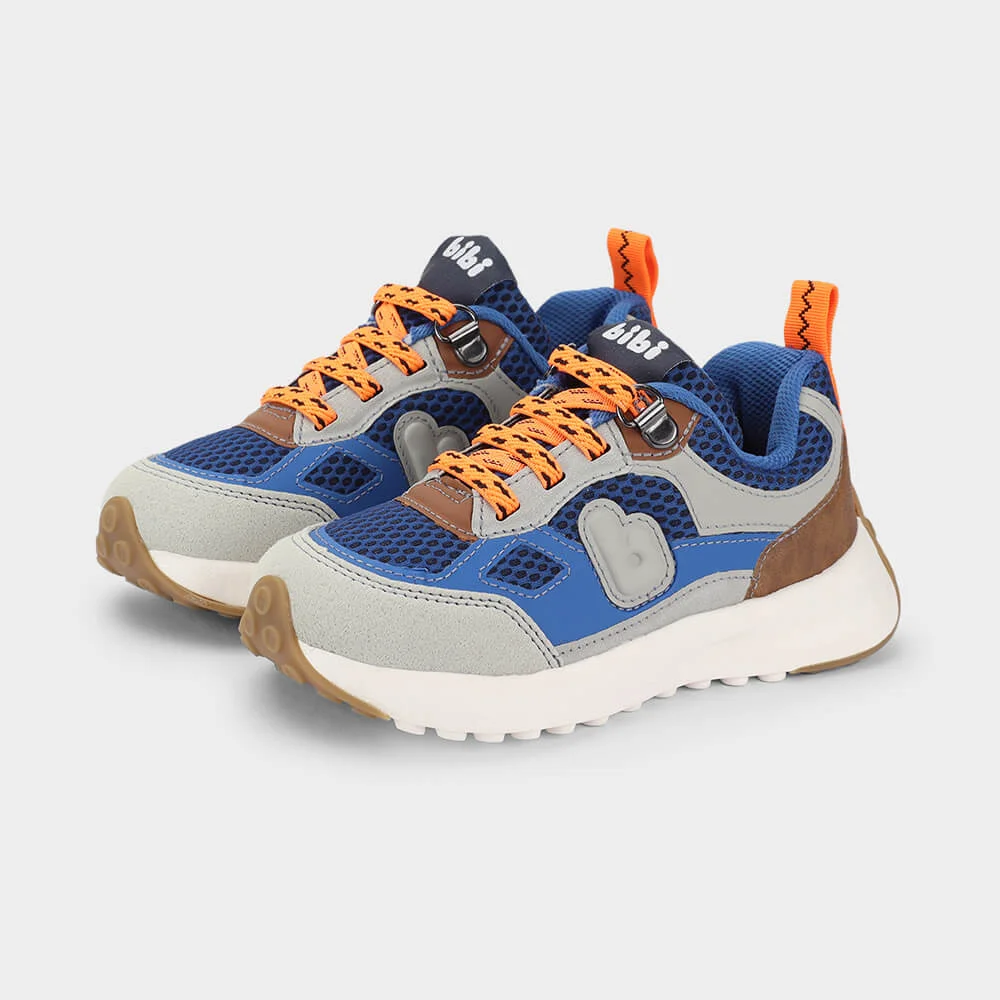 Tênis Infantil Bibi Jogging Azul com Cinza Multicores 2