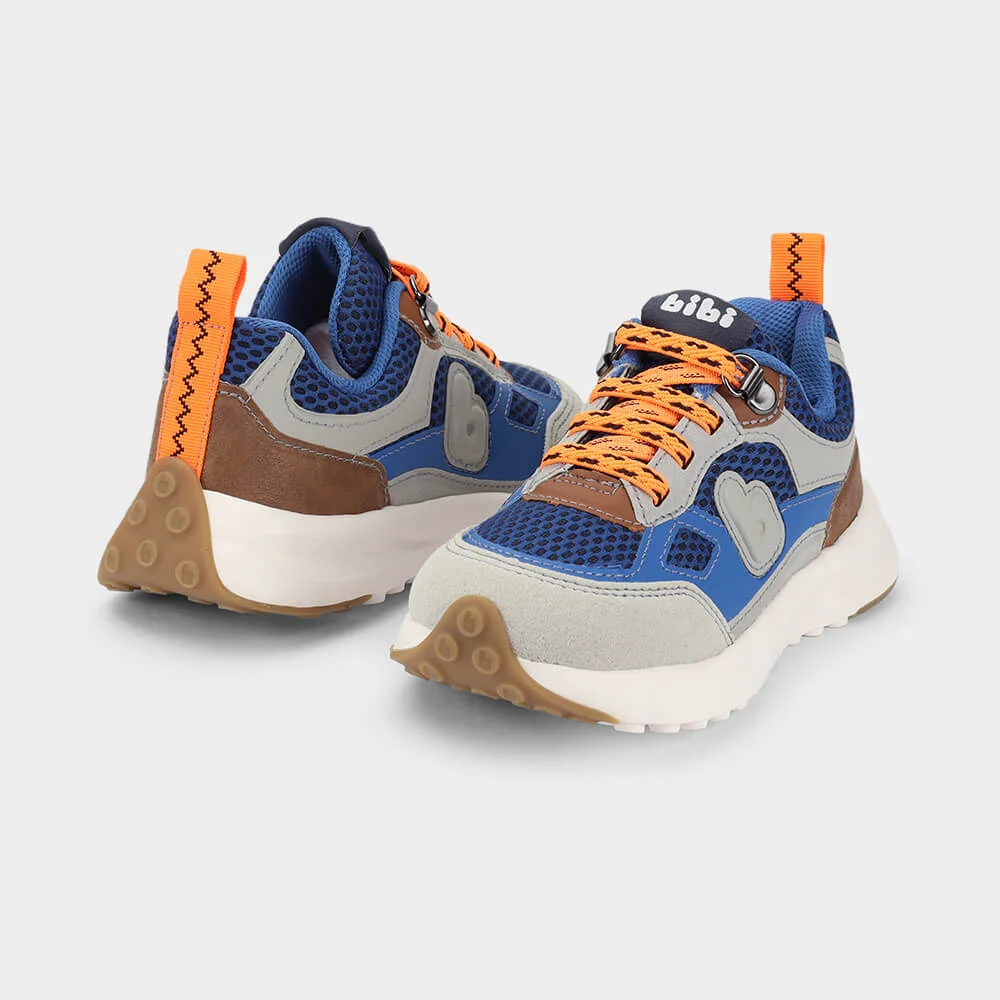 Tênis Infantil Bibi Jogging Azul com Cinza Multicores 3