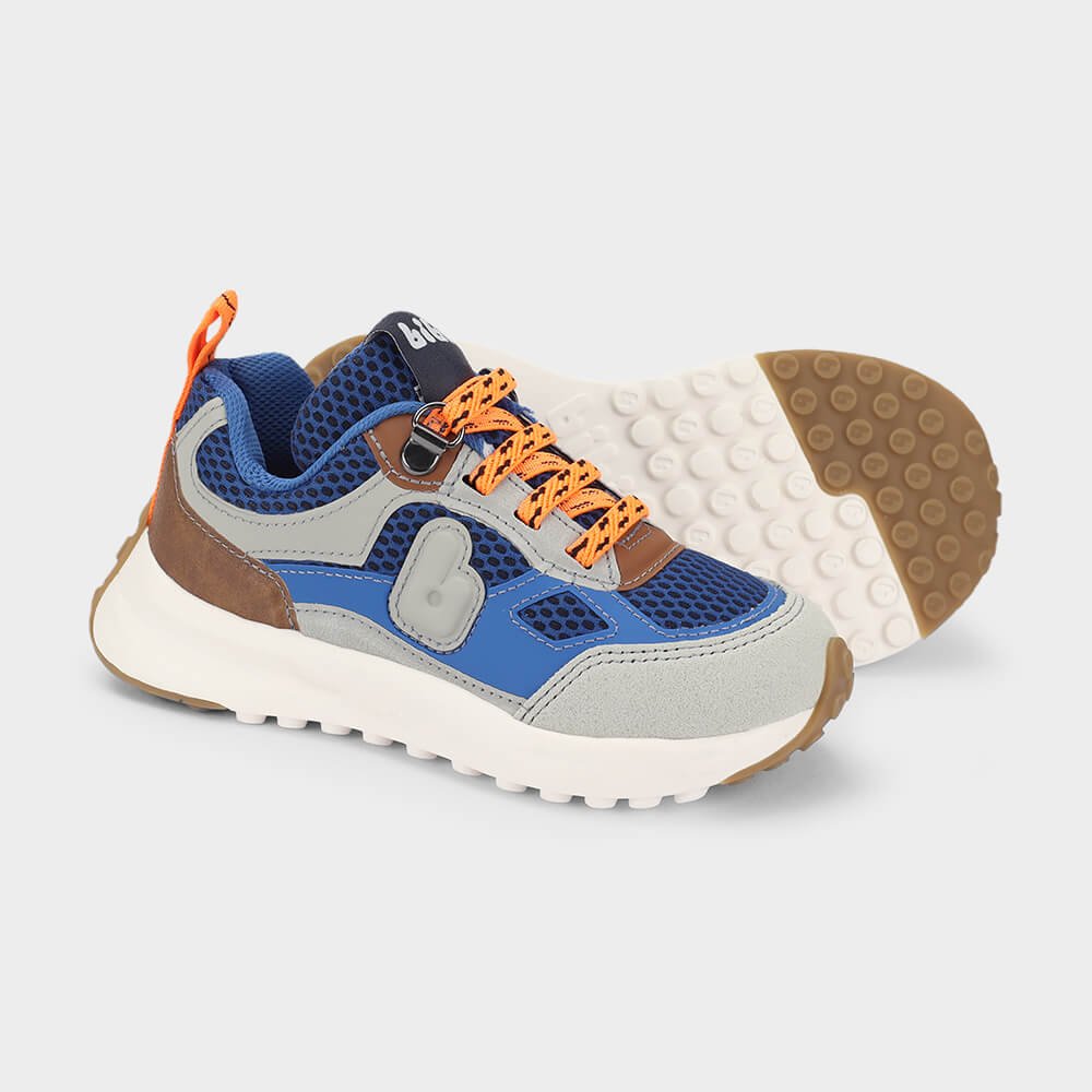 Tênis Infantil Bibi Jogging Azul com Cinza Multicores 4
