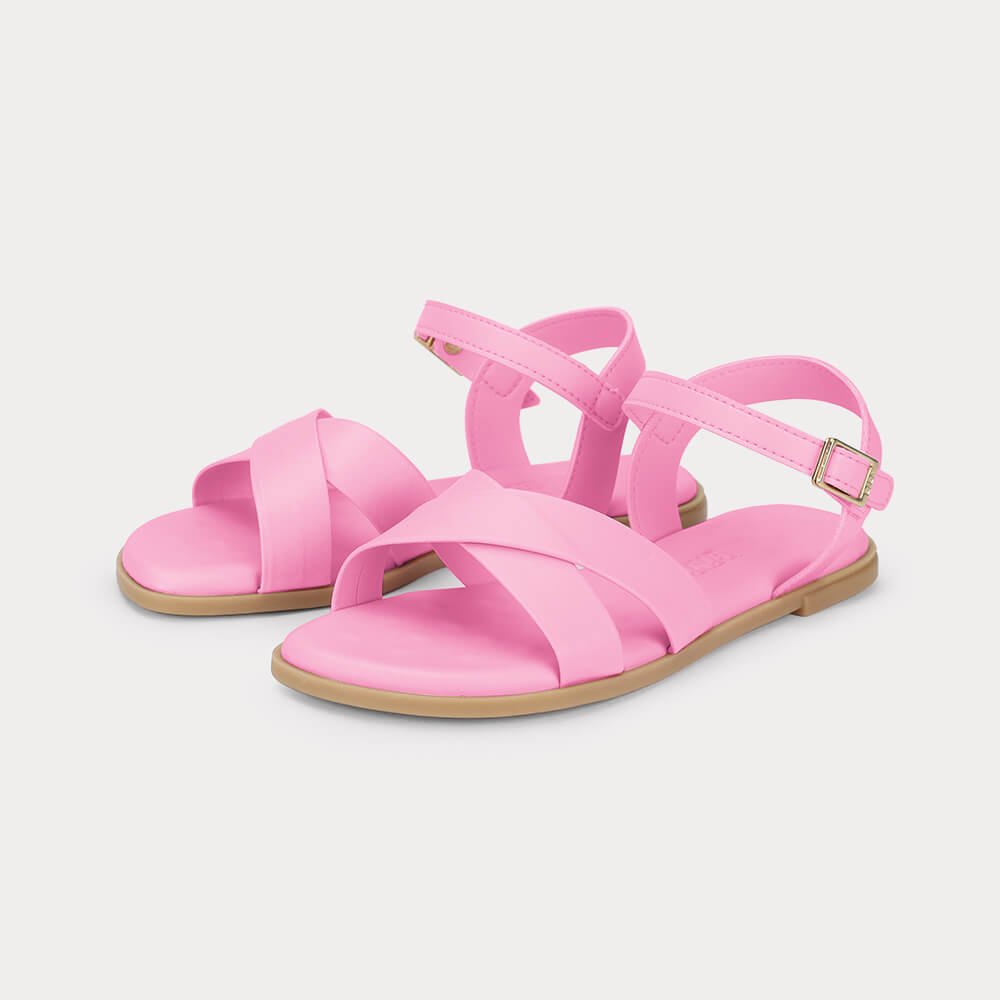 Sandália Infantil Bibi Shine Kids Rosa Rosa 2