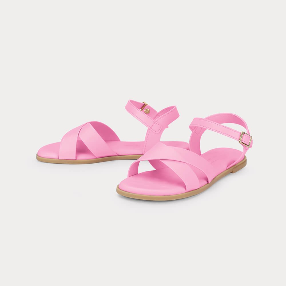 Sandália Infantil Bibi Shine Kids Rosa Rosa 3