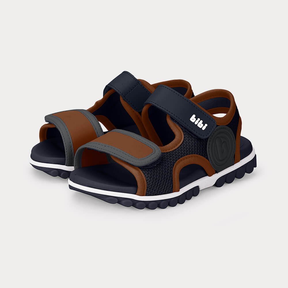 Sandália Infantil Bibi Summer Roller Sport 2.0 Azul com Marrom Azul/Marrom 2